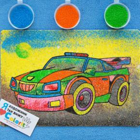Трафарет для розмальовки піском Машинка H1 - изображение 2 - интернет-магазин tricolor.com.ua
